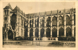 51 - CHALONS SUR MARNE -  LA CATHEDRALE ET MONUMENT AUX MORTS - Châlons-sur-Marne