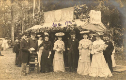 Le Mans * Carte Photo Mais 1904 * Fête Parc Stand " Maroquinerie Papeterie Parfumerie " * élégantes élégants Mode - Le Mans