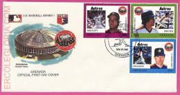 Ag1575 - GRENADA - Postal History - FDC COVER - 1988 BASEBALL - Base-Ball