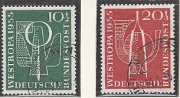 BRD 217-218, Gestempelt, WESTROPA, 1955 - Gebruikt