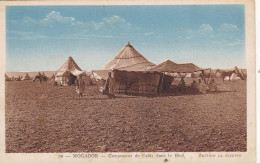 MAROC. CPA COLORISEE. MOGADOR CAMPEMENT DE CAÏDS DANS LE BLED. + TEXTE - Altri & Non Classificati