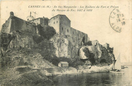 06 - CANNES -  ILE STE  MARGUERITE - LES ROCHERS DU FORT ET PRISON DU MASQUE DE FER - Cannes