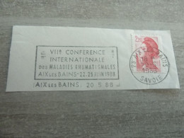 Aix-les-Bains - Conférence Maladies Rhumatismales - Yt 2376 - Flamme Philatélique - Année 1988 - - Gebraucht