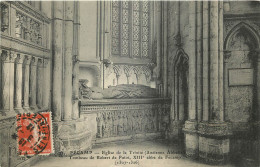 76 - FECAMP -EGLISE DE LA TRINITE - ANCIENNE ABBATIALE - TOMBEAU DE ROBERT DE PUTOT XIIIe ABBE DE FECAMP - 1912 - Fécamp