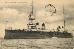 L'Amiral Aube, Croiseur-Cuirassé - Guerre
