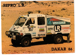 BELLE CARTE : RENAULT B90 4×4 NASHUBA - PARIS-DAKAR 1986 - IMMATRICULÉ 57 - MOSELLE - Rally's