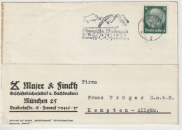 Deutsches Reich, München Nach Kempten 1936 - Private Postwaardestukken