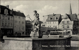 CPA Weimar In Thüringen, Neptunbrunnen Am Markt - Altri & Non Classificati