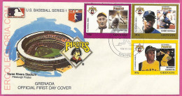 Ag1582 - GRENADA - Postal History - FDC COVER - 1988 BASEBALL - Honkbal