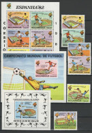 Mocambique 1981 Football Soccer World Cup Set Of 6 + 3 S/s MNH - 1982 – Spain