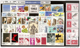 FRANCE - Année Complète 1992 - NEUF LUXE ** 48 Timbres - 1990-1999