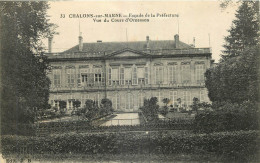 51 - CHALONS SUR MARNE - FACADE DE LA PREFECTURE - VUE DU COURS D'ORNESSON - Châlons-sur-Marne