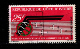 - COTE D' IVOIRE - 1963 - YT N° PA 30 - Oblitéré - Air Afrique - Ivory Coast (1960-...)