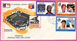 Ag1589 - GRENADA - Postal History - FDC COVER - 1988 BASEBALL - Béisbol