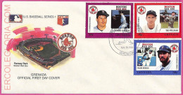 Ag1590 - GRENADA - Postal History - FDC COVER - 1988 BASEBALL - Honkbal