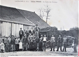 LACHAUME- Usine PRIVE - La Sortie Des Ouvriers En 1913 - Tbe - Otros & Sin Clasificación