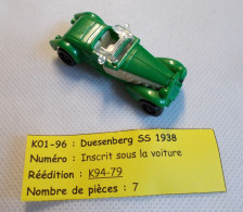 Kinder - Voiture Ancienne Duesenberg SS 1938 - K01- 96 - Sans BPZ - Montables