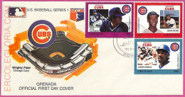 Ag1592 - GRENADA - Postal History - FDC COVER - 1988 BASEBALL - Baseball