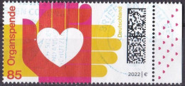 BRD 2022 Mi. Nr. 3693 O/used Rand Rechts Vollstempel (BRD1-4) - Used Stamps