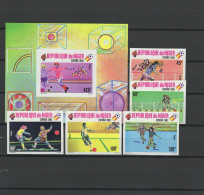 Niger 1980 Football Soccer World Cup Set Of 5 + S/s Imperf. MNH -scarce- - 1982 – Spain