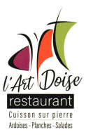 39 DOLE   -PUB - CARTE VISITE -RESTAURANT  L'ART DOISE - Dole