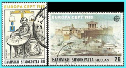 GREECE -GRECE - HELLAS 1983:  Europa CEPTcomplet Set Used - Usati