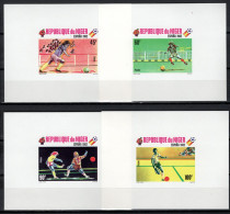 Niger 1980 Football Soccer World Cup 4 S/s Imperf. MNH -scarce- - 1982 – Espagne
