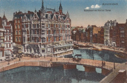 Amsterdam Binnenamstel Met Hotel De L'Europe Levendig Verkeer Scheepvaart # 1924    4407 - Amsterdam