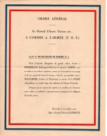 CITATIONS FRANCE LIBRE BATAILLON DE MARCHE N°2 BM2 FFL - 1939-45