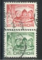 CANADA - 1967, CHRISTMAS STAMPS COMPLETE SET OF 2, USED. - Gebraucht