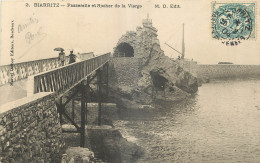 64 -  BIARRITZ  -  PASSERELLE ET ROCHER DE LA VIERGE - M.D. EDIT - Biarritz