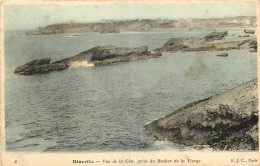 64 -  BIARRITZ  -  VUE DE LA COTE PRISE DU ROCHER DE LA VIERGE - B.J. C. PARIS - Biarritz