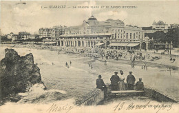 64 -  BIARRITZ  -  LA GRANDE PLAGE ET LE CASINO MUNICIPAL - Biarritz