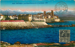 06 - ANTIBES - LES VIEUX REMPARTS ET LES ALPES - Antibes - Les Remparts