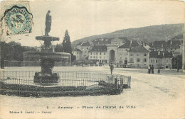 74 - ANNECY  -  PLACE DE L'HOTEL DE VILLE - Annecy