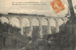 43 - LE VIADUC DE PONTEMPEYRAT - PASSAGE D'UN TRAIN P.L.M. - Andere & Zonder Classificatie