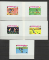 Niger 1980 Football Soccer World Cup Set Of 5 S/s Imperf. MNH -scarce- - 1982 – Espagne