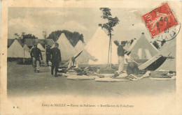 CAMP DE MAILLY - REVUE DE PAILLASSES - INSTALLATION DE POLOCHONS - Caserme