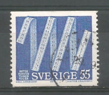 Sweden 1975 Int. Metric System Y.T. 884 (0) - Gebruikt
