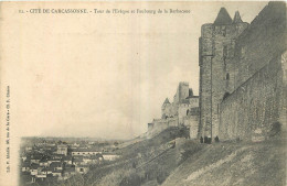 11 - CITE DE CARCASSONNE - TOUR DE L'EVEQUE ET FAUBOURG DE LA BARBACANE - Carcassonne