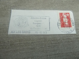 Aix-les-Bains - Capitale Européenne Du Fleurissement - Yt 2807 Adhésif 4 - Flamme Philatélique - Année 1993 - - Usati