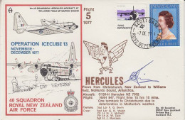 Ross Dependency 1977 Operation Icecube 13 Signature  Ca Scott Base 7 DEC 1977 (RT161) - Cartas & Documentos