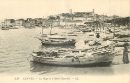 06 - CANNES - LA PLAGE ET LE MONT CHEVALIER  - LL - Cannes