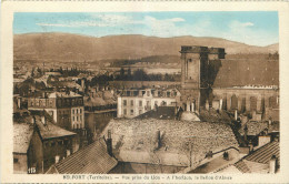 90 -  BELFORT -  VUE PRISE DU LION * A L'HORIZON LE BALLON D'ALSACE - Belfort - Città