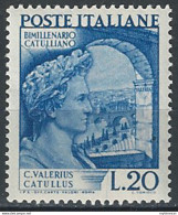 1949 Italia Catullo MNH Sassone N. 614 - 1946-60: Nuevos