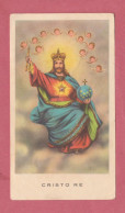 Holy Card, Santino- Cristo Re. Con Imprimatur In Curia Arch. Mediolani Die 31.5.1938. Ed. G.Mi N° 229- Dim. 104x 58 Mm - Andachtsbilder