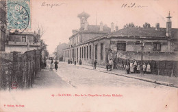 Saint Ouen - Rue De La Chapelle Et Ecoles Michelet  -   CPA °J - Saint Ouen