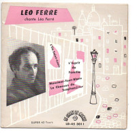 EP 45 TOURS LEO FERRE L'ILE SAINT LOUIS 1956 FRANCE Le Chant Du Monde ‎ 45 3011 - Other - French Music