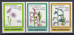 Albania 1989 - Flowers, Mi-Nr. 2395/97, MNH** - Albanien