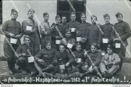 Be482 Cartolina Militare Automobilisti Napoletani Classe 1912 1 Auto Napoli - Regiments